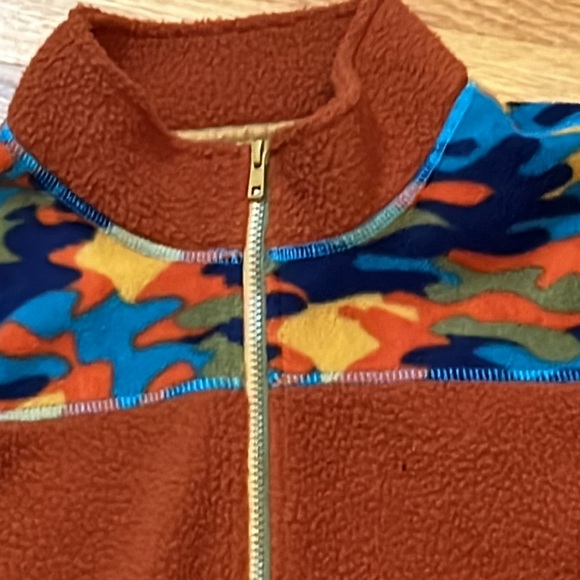 The territory ahead thick luxurious fleece jacket with colorful camo accent. - Picture 2 of 7